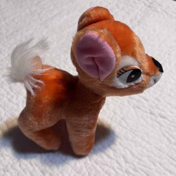 VTG 1980s Disney Plush Lot (5) Pinocchio Dumbo Bambi Lady 101 Dalmatians NWT - Picture 9 of 10